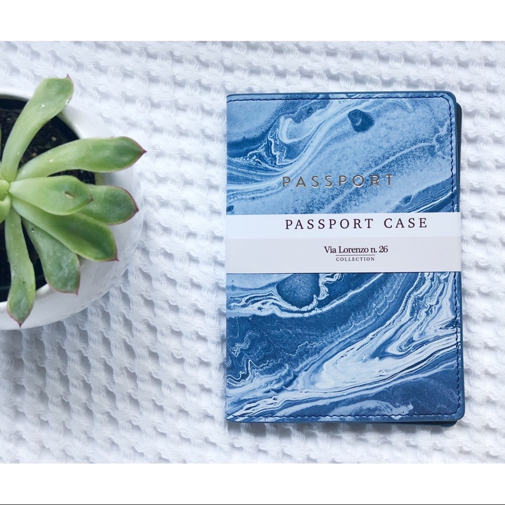 Blue Passport Cover